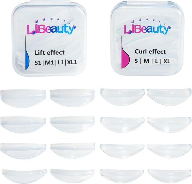 Libeauty Lash Lift Pad Set, 16 Stück, Silikon Wimpern Dauerwelle - Bild 1