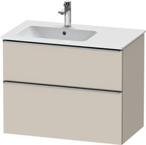 Duravit Waschtischunterschrank D-Neo in Beige Matt, B/T/H: 81 x 46,2 x 62,5 cm - Bild 1