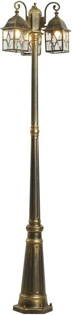 QAZQA Klassische Außenlaterne London in AntikGold mit klarem Glas, IP44, Höhe: 198 cm - Bild 1