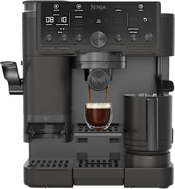 Ninja Luxe Café Pro Espressomaschine in Schwarz | ES701EUBK2 von SharkNinja mit integrierter Waage, Cold Brew Funktion und Dampflanze für Kaffeebohnen und gemahlenen Kaffee - Bild 1