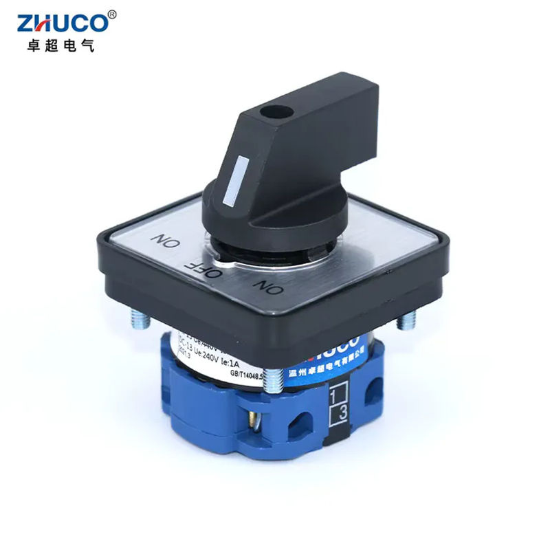 ZHUCO SZW26/LW26-20 Ein-Aus-Ein Stromversorgungsschalter 20A 660V 1-poliger 3-Gang Mechanischer Umschalter Universeller Nockenschalter für Motoren - Bild 4