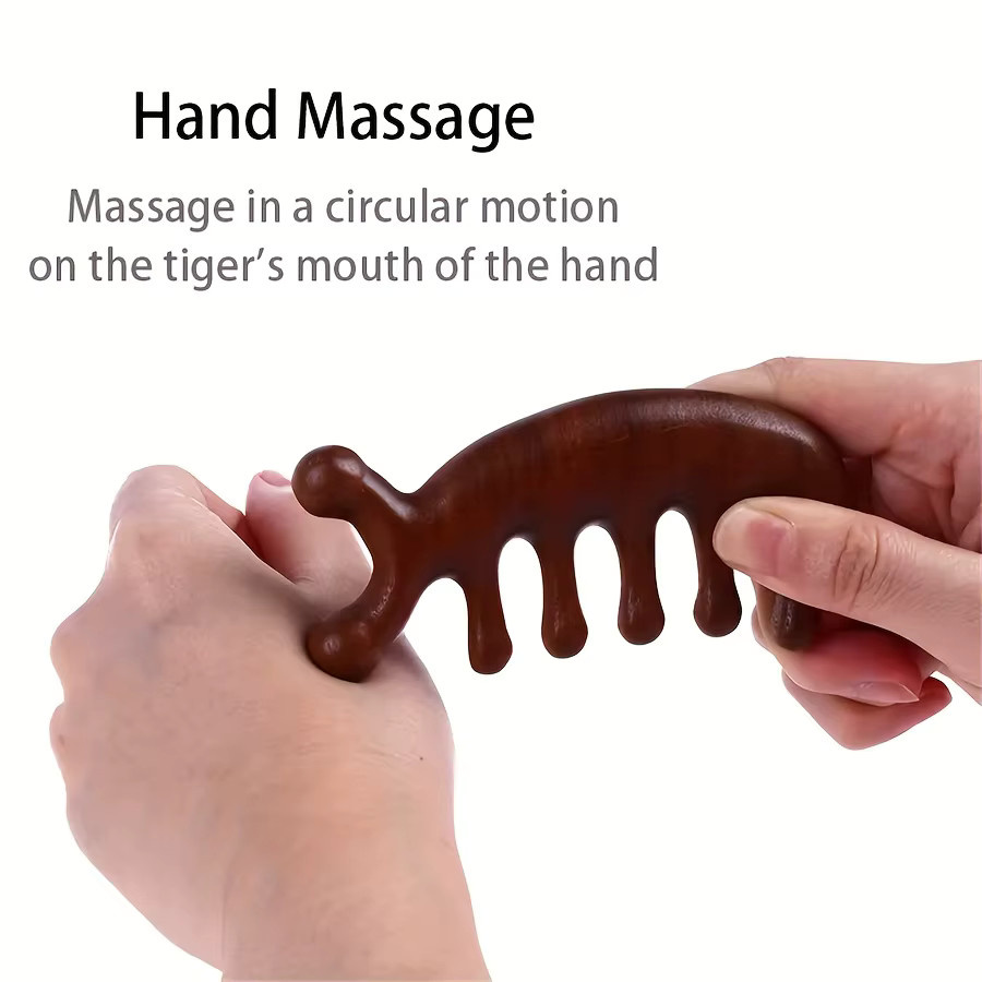 Meridian Massage Kamm, Kleine Delphin Form, Kopfhaut Massagegerät, Unisex - Bild 6
