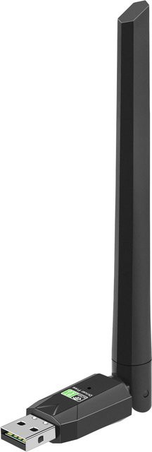 Meiteai-All USB WiFi Bluetooth 5.0 Adapter Dual Band 2,4G/5GHz Netzwerkkarte in Schwarz für PC und Laptop - Bild 1