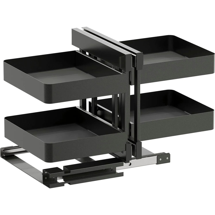 Vauth-Sagel Eckschrankauszug Cor Flex Planero in Lava für Korpusbreite 1.200 mm aus Stahl - Bild 2