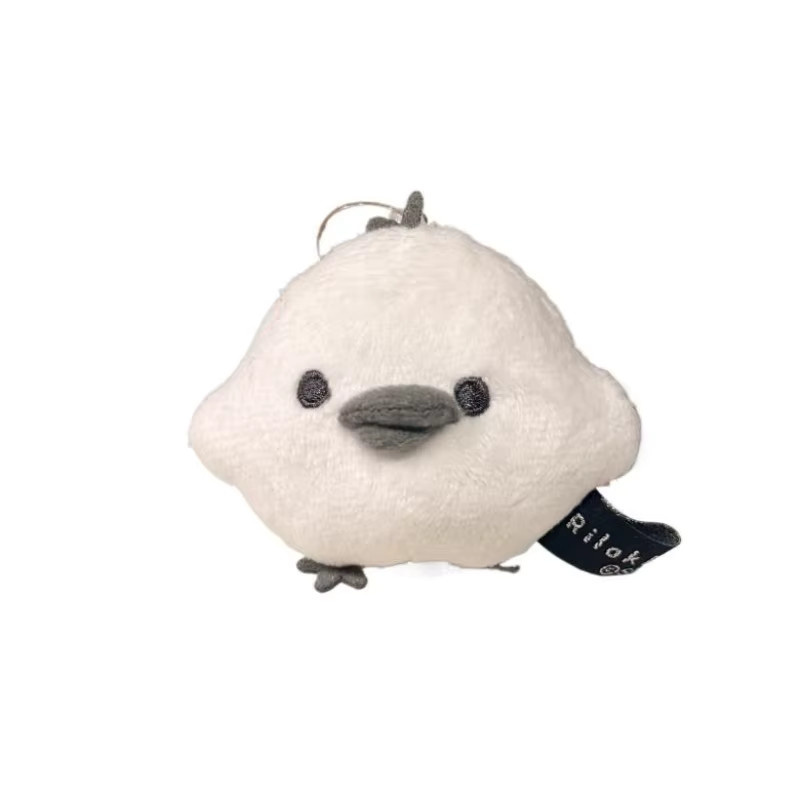Bandai Rilakkuma Monochrom Schwarz-Weiß Plüsch-Schlüsselanhänger - Bild 2