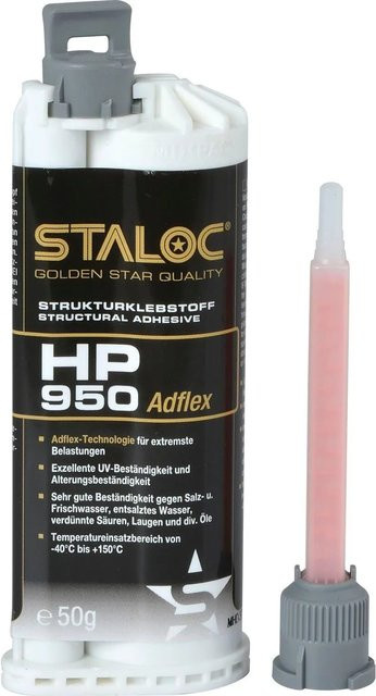 Staloc Strukturklebstoff HP-950 Anthrazit 50 ml mit Mischer - Bild 1