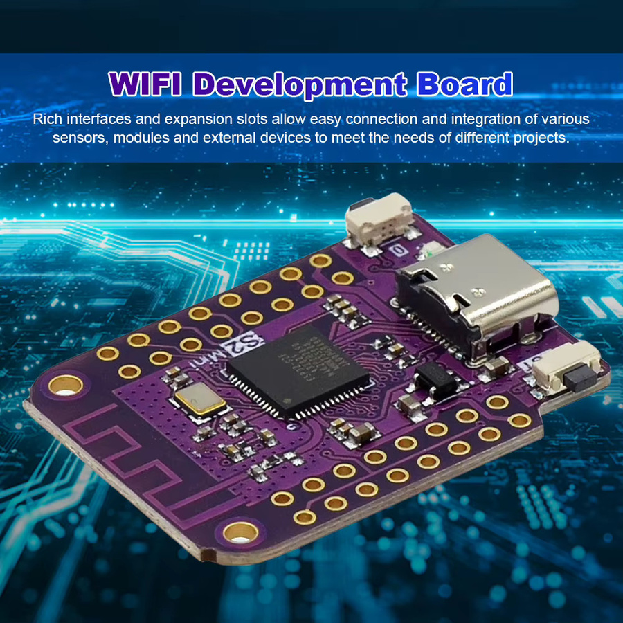 Espressif ESP32-S2 Mini V1.0.0 WiFi Modul Entwicklungsboard in Purple mit 4MB Flash und 2MB PSRAM - Bild 3