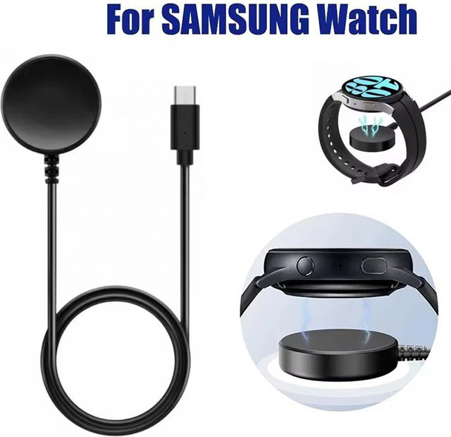KAFNHCKA Universelles USB-Schnellladekabel für Samsung Galaxy Watch 3 4 Active 1 2 Ladestation Netzteil - Bild 1