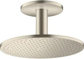 Hansgrohe Axor Kopfbrause 300 2jet mit Deckenanschluss, Farbe: Brushed Nickel, Durchmesser: 30,0 cm - Bild 1