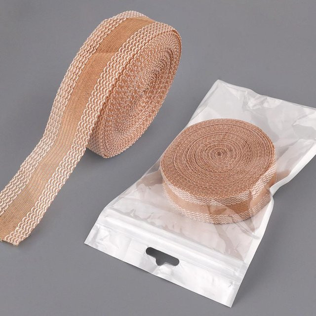 ZapetuVigo Waschbares Hosen-Saumband als Klebestreifen zum Säumen von Hosen und Gardinen, Farbe: Gelb und Beige, Länge: 500 cm - Bild 1