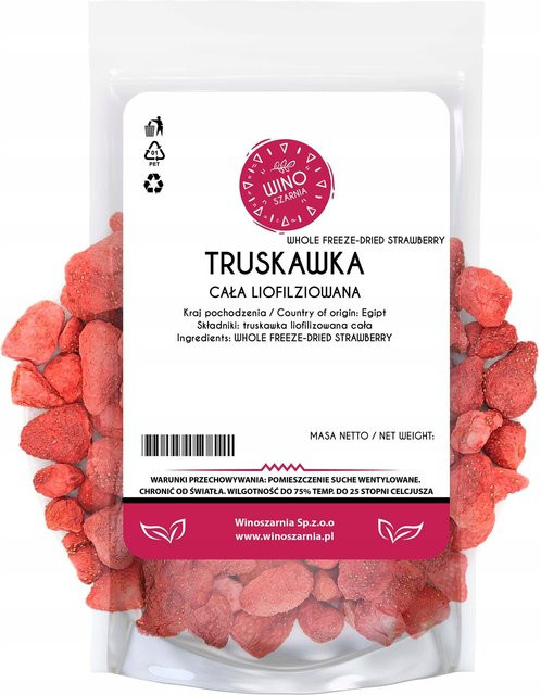 WINO SZARNIA Erdbeeren Gefriergetrocknet Ganze Früchte Glutenfrei 20 g - Bild 1