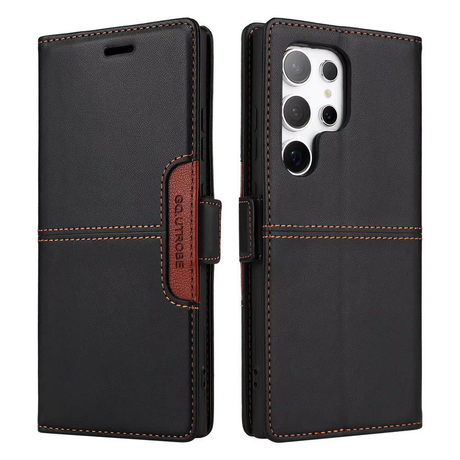 Luxus Leder-Schutzhülle mit RFID-Schutz für Samsung Galaxy S26 Ultra 5G in Schwarz - Bild 2