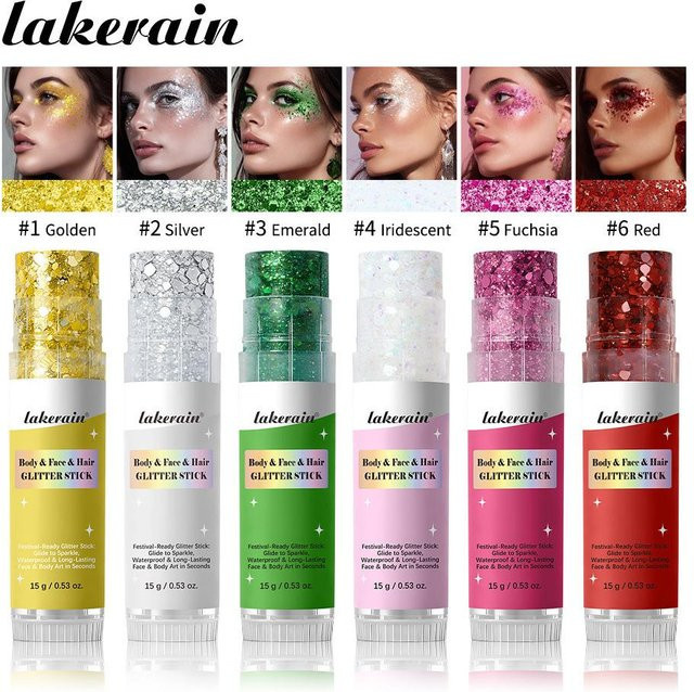 Lakerain Glitzer-Gel, wasserfest, Unisex - Bild 1