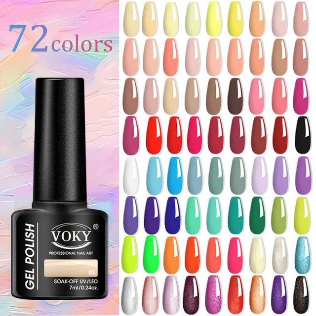 Voky Peel-Off-Gel-Nagellack, 7 ml, Damen, glänzend - Bild 1
