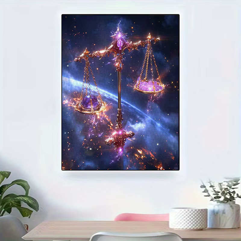 AZNM Waage-Sternzeichen Puzzle, 1.000 Teile, Weltraum - Bild 6