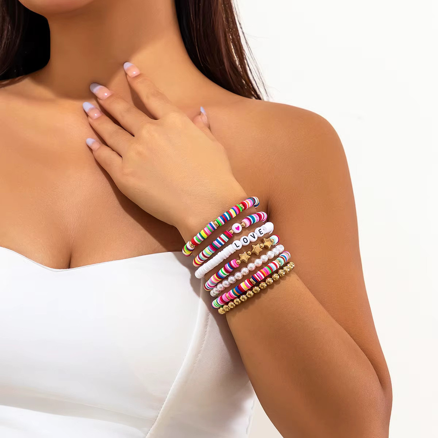 Purui Armband, bunte Ton Perlen, Damen - Bild 2