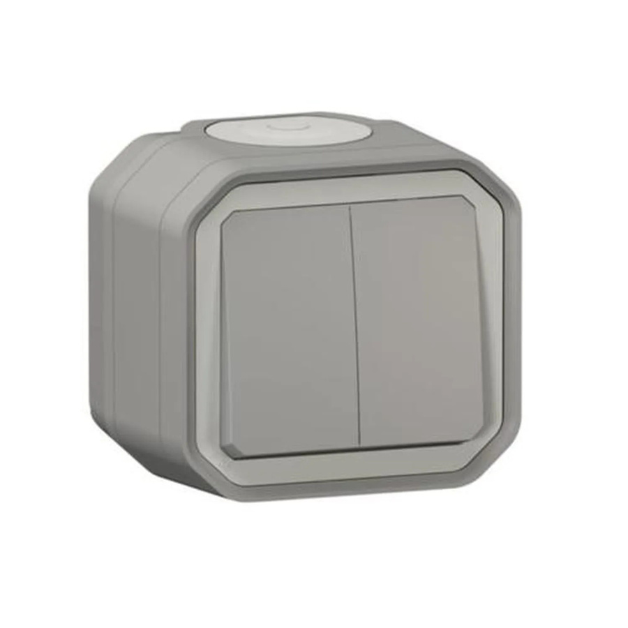 Legrand Plexo New Aufputz-Ausschalter in Grau aus Kunststoff - Bild 2
