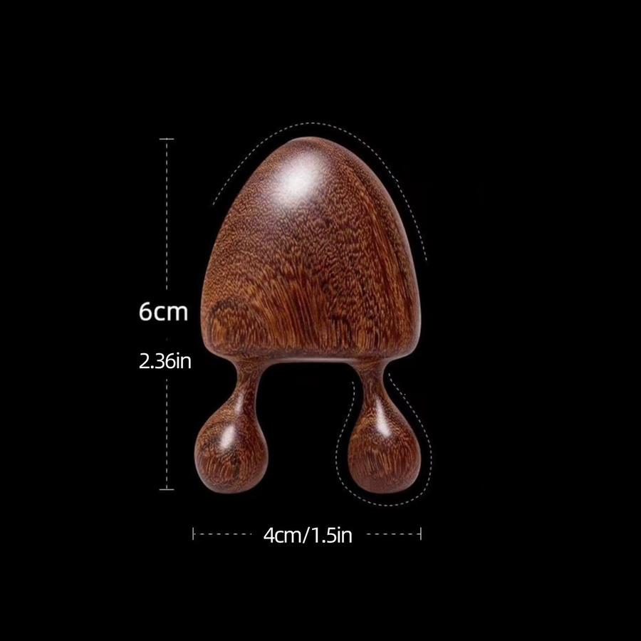 FUBEICHLY Sandelholz-Gesichtsmassagegerät für Gesicht und Augen, Unisex - Bild 4