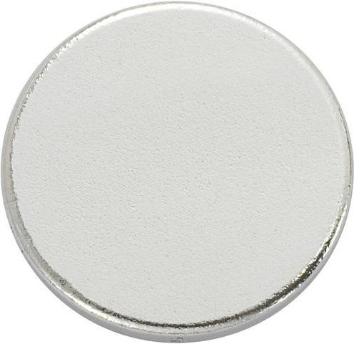 TRU Components Magnet-Pad N35-3502 Silber Durchmesser: 15 mm - Bild 1