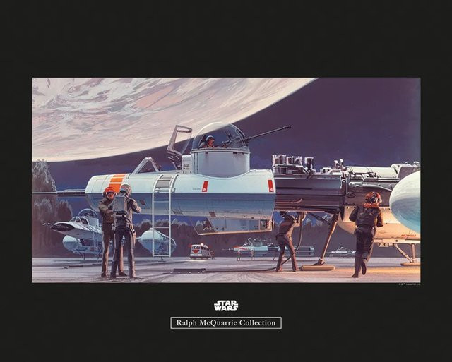 Komar Wandbild Star Wars Hangar aus Qualitätsvlies, Multicolor, Breite: 50 cm, Höhe: 40 cm - Bild 1