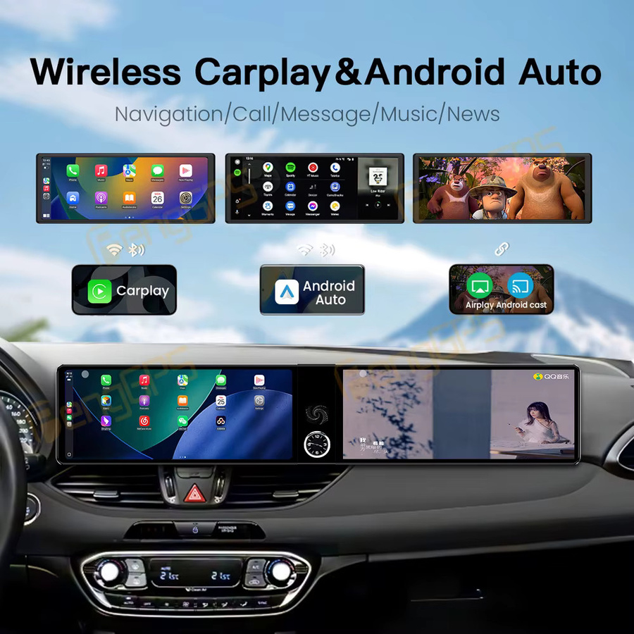 PENGGPS Multimedia Radio für Hyundai I30 (2017-2022) mit 24,6 Zoll Touchscreen, Drahtloses CarPlay, Android Auto und 4G Unterstützung, Schwarz - Bild 4