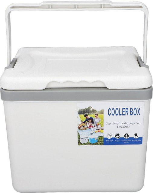 KaiSai Tragbare Isolierkühlbox aus Kunststoff, Weiß, 6 l - Bild 1