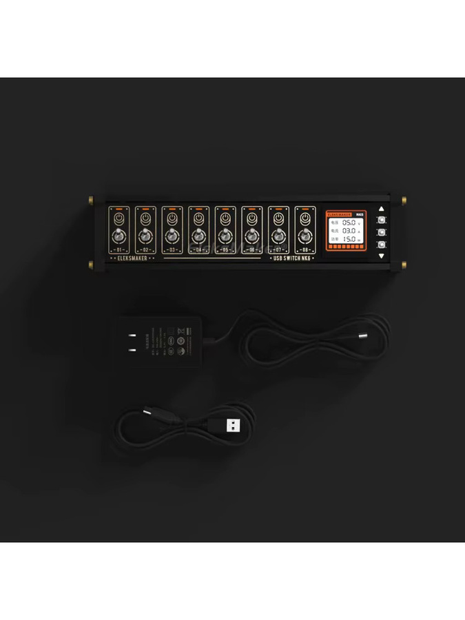 EleksMaker NK6 MK6Pro USB-Schalter mit unabhängiger Steuerung und RGB-Beleuchtung in Gold und Schwarz - Bild 2