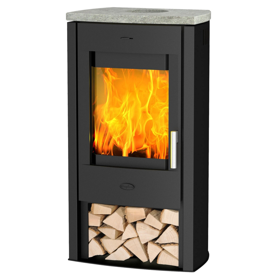 Fireplace Kaminofen Tuvalu Speckstein Schwarz 6,6 kW - Bild 2