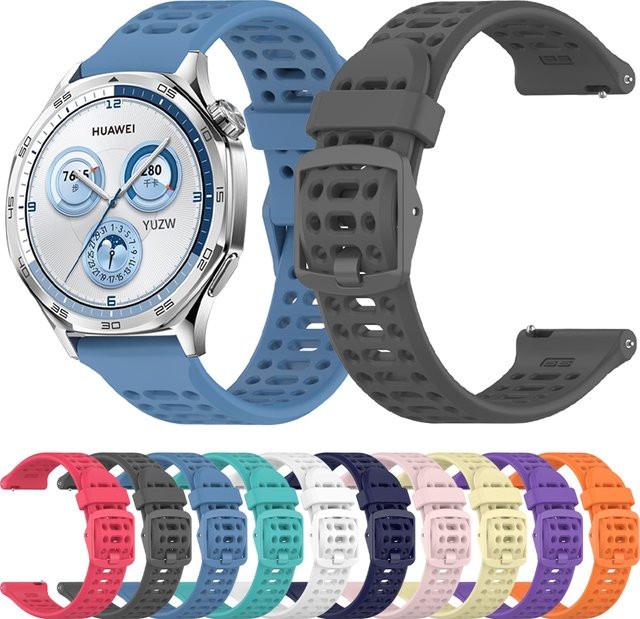 Huawei Uhrenarmband Silikon, 20mm 22mm, Multicolor - Bild 1