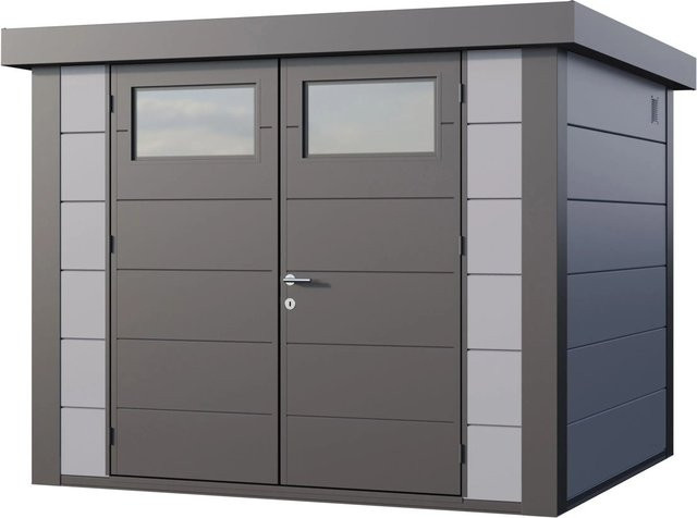 Telluria Gerätehaus Classico aus Stahl in Grau, B/T/H: 288 x 258 x 219 cm - Bild 1