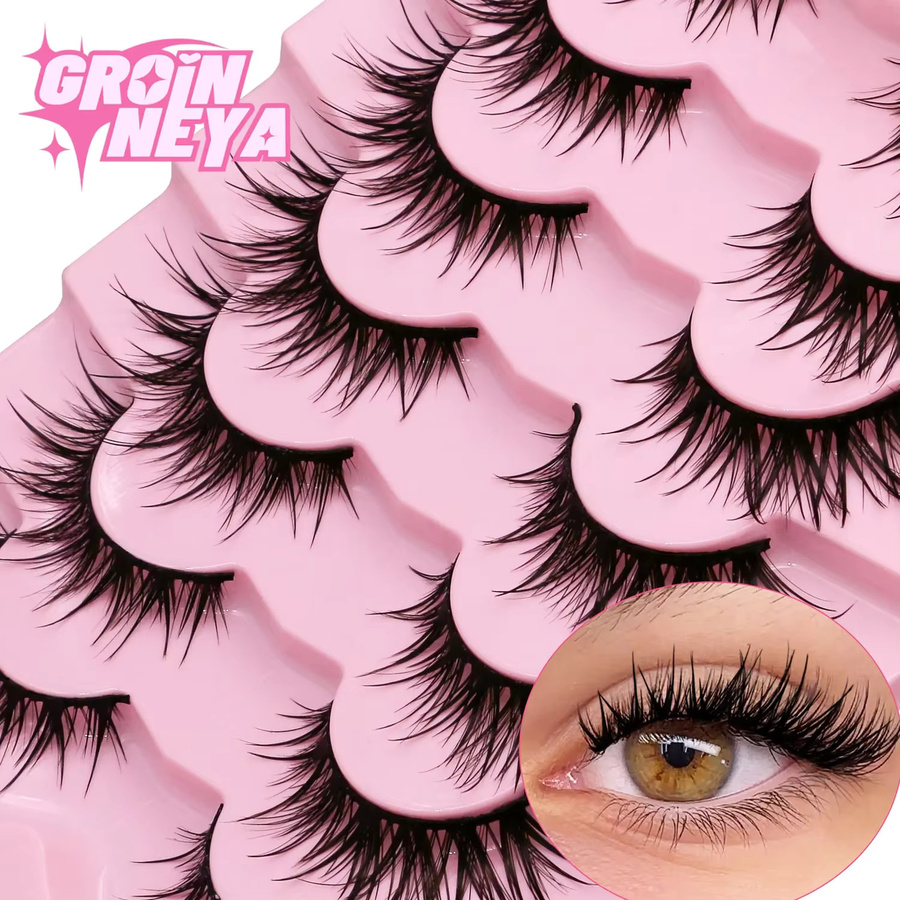 Veltrinay Manga Lashes Falsche Wimpern, natürlich - Bild 3