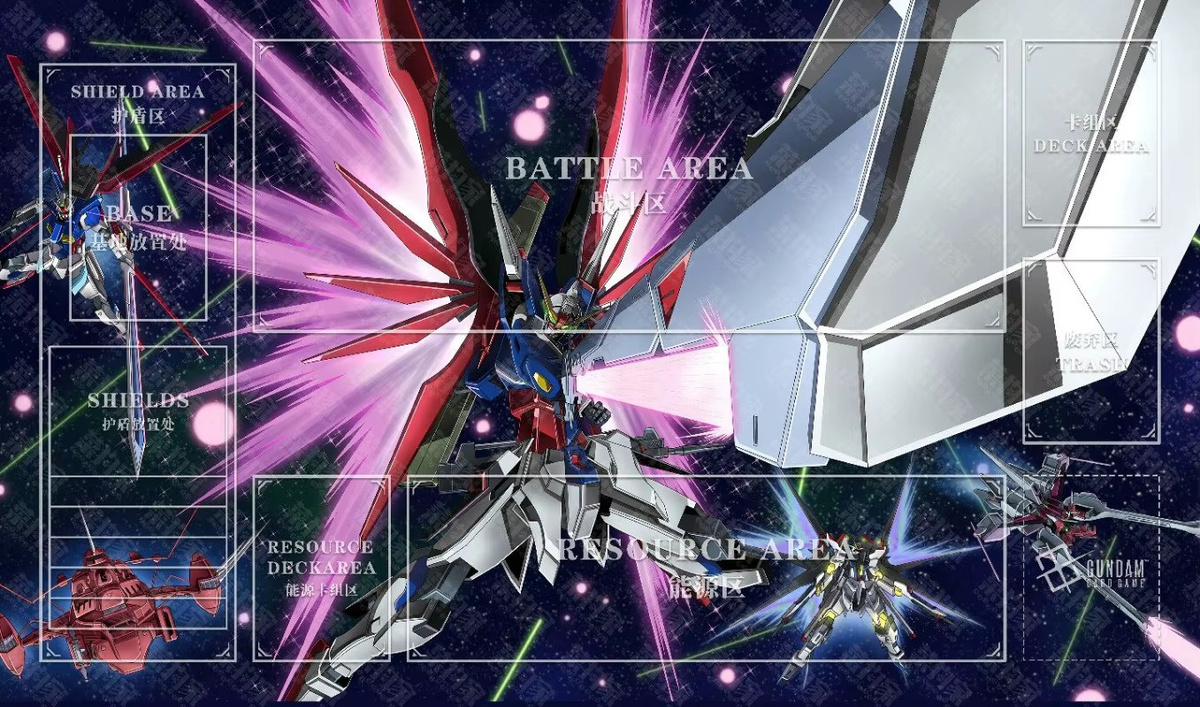 Bandai Gundam Spielmatte, Zubehör, Gummi, Bunt / Mehrfarbig - Bild 2