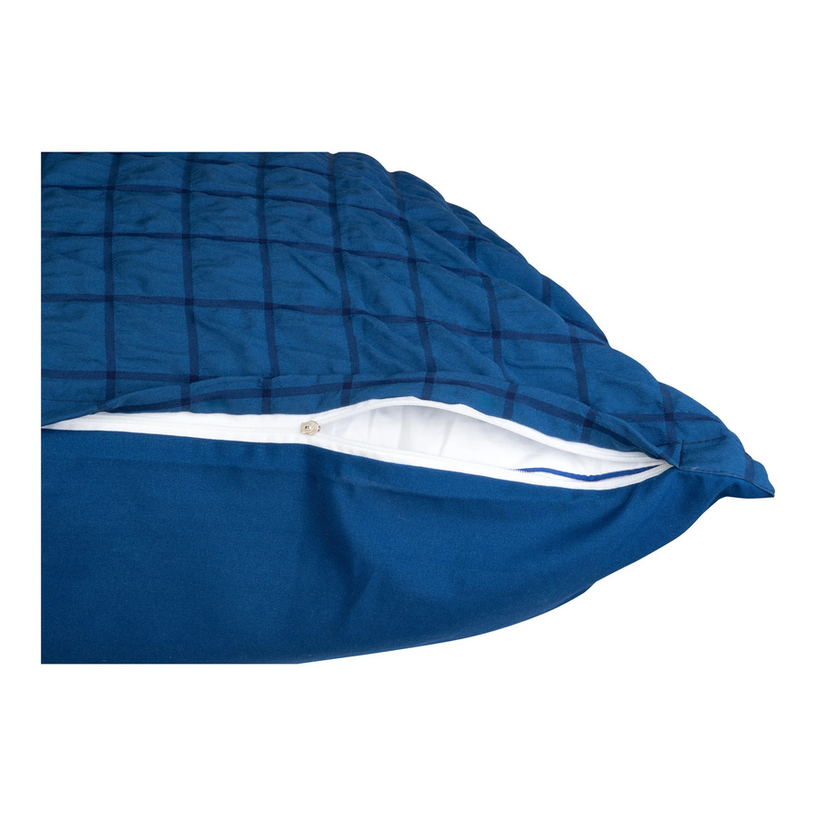 Seersucker-Bettwäsche Square von Moderne Hausfrau, 2-teilig, Blau, Breite: 135 cm, Länge: 200 cm - Bild 2