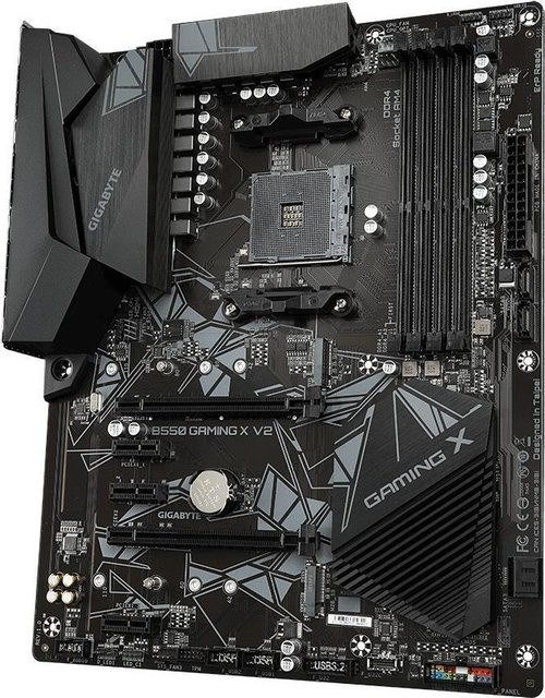 Gigabyte B550 GAMING X V2 Motherboard ATX mit AMD B550 Chipsatz, Socket AM4, DDR4, USB-C und Gigabit LAN in Schwarz - Bild 1