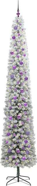 vidaXL Künstlicher Weihnachtsbaum in Grün mit 300 warmweißen LEDs und Ständer, Höhe: 270 cm - Bild 1