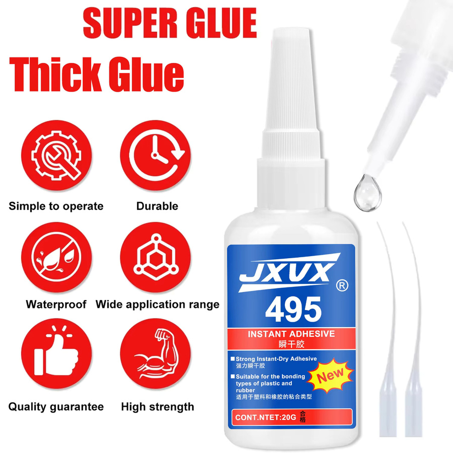 YZAN Superkleber Transparent 20ml für Glas, Metall, Holz und Kunststoff - Bild 2
