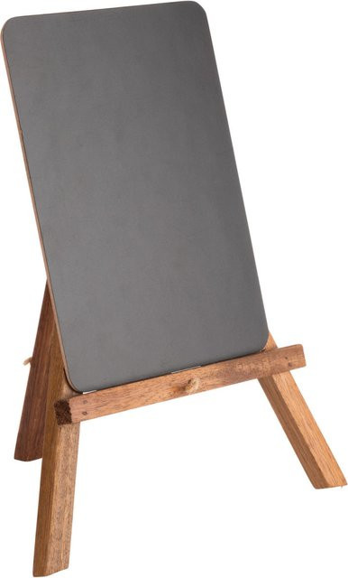 APS Mini Tischstaffelei aus Akazienholz in Schwarz/Braun, L x B x H: 19,5 x 15 x 24 cm - Bild 1