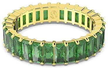 Swarovski Ring, vergoldet, Grün, Kristall, Damen, Ringgröße 52 - Bild 1