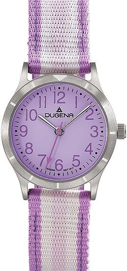 Dugena Kinderuhr, Quarz, Titan, 26 mm, Textil/NATO, violett - Bild 1
