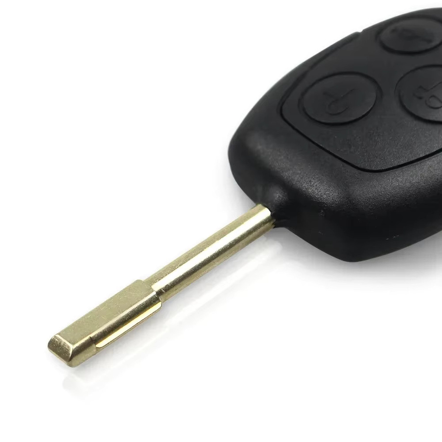 KEYYOU Auto-Fernbedienungsschlüssel 433 MHz mit ID63 ID60 Chip für Ford Mondeo Focus 2 Fiesta Fusion Transit KA Galaxy MK2 MK5 MK7 HU101 FO21 Klinge in Schwarz - Bild 3