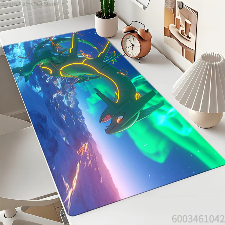 Potdemiel Gaming-Mauspad Anime Pokemon Rayquaza, wasserdicht und rutschfest, Schreibtischunterlage in Multicolour - Bild 3