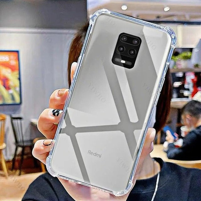 Xiaomi Redmi Note 9S Silikon Schutzhülle transparent stoßfest mit HD TPU Design - Bild 1