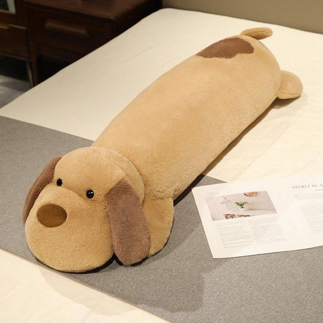 BC Pet Supplies Hund Plüschkissen, Welpe, Braun, 110cm - Bild 1