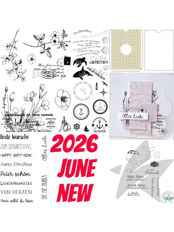 Dolphin Stamps Metall-Stanzformen für DIY Scrapbooking und Bastelarbeiten - Bild 2