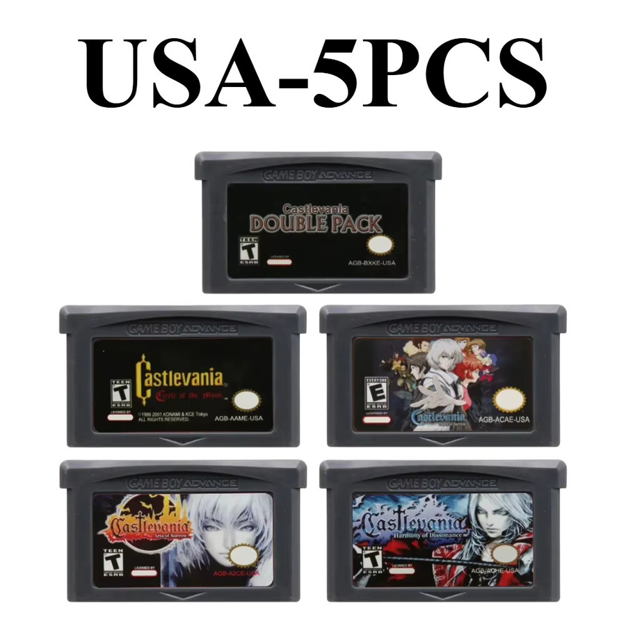 Castlevania GBA Doppelpack Modul Bandai für Game Boy Advance mit Circle of The Moon, Harmony of Dissonance und Aria of Sorrow - Bild 2