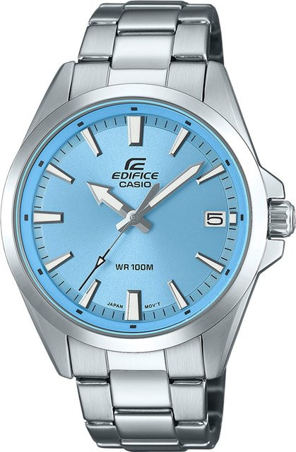 Casio Edifice Armbanduhr, Quarz, Edelstahl, Blau, 42 mm, Herren - Bild 1