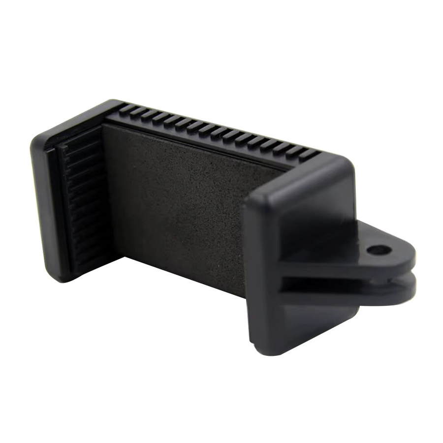 Wrumava Tragbare Kamera Halterung mit 1/4 Zoll Schraubloch und Smartphone Clip Stativ Adapter in Schwarz - Bild 4
