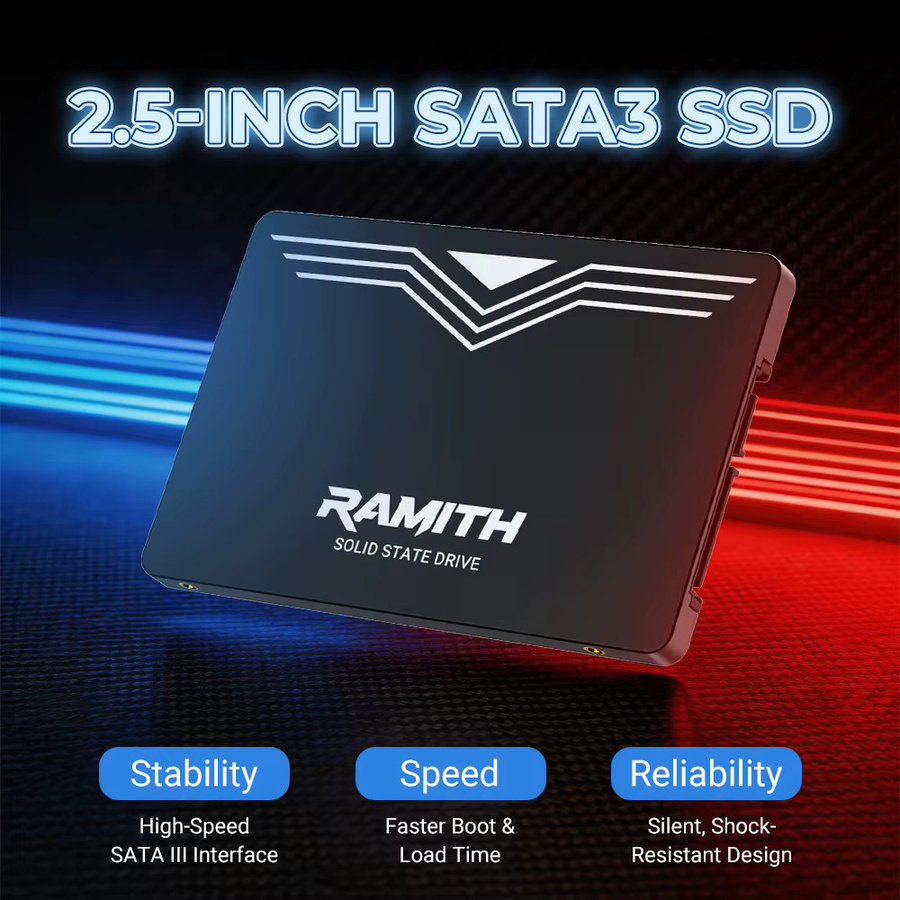 RAMITH SATA3 SSD Interne Solid-State-Drive 2,5 Zoll in Schwarz für Desktop und Laptop - Bild 2