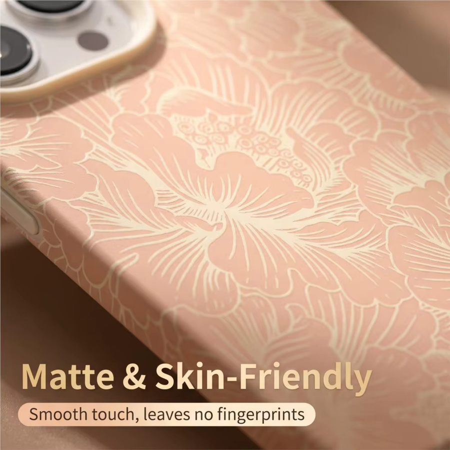 Elegante rosa Handyhülle mit Spitzen-Blumen-Design für dein Apple iPhone (kompatibel mit iPhone 11 bis iPhone 17 Pro Max) - Bild 2