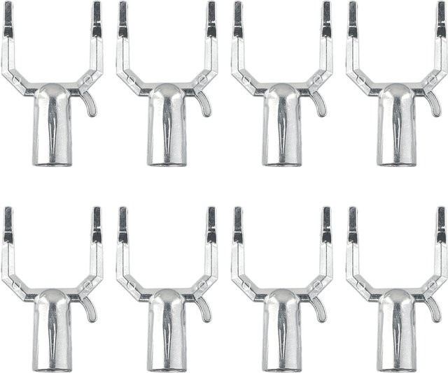 8er Set Pflanzstützen aus Aluminiumlegierung für Obstbäume und Zweige in Beige und Silber - Bild 1